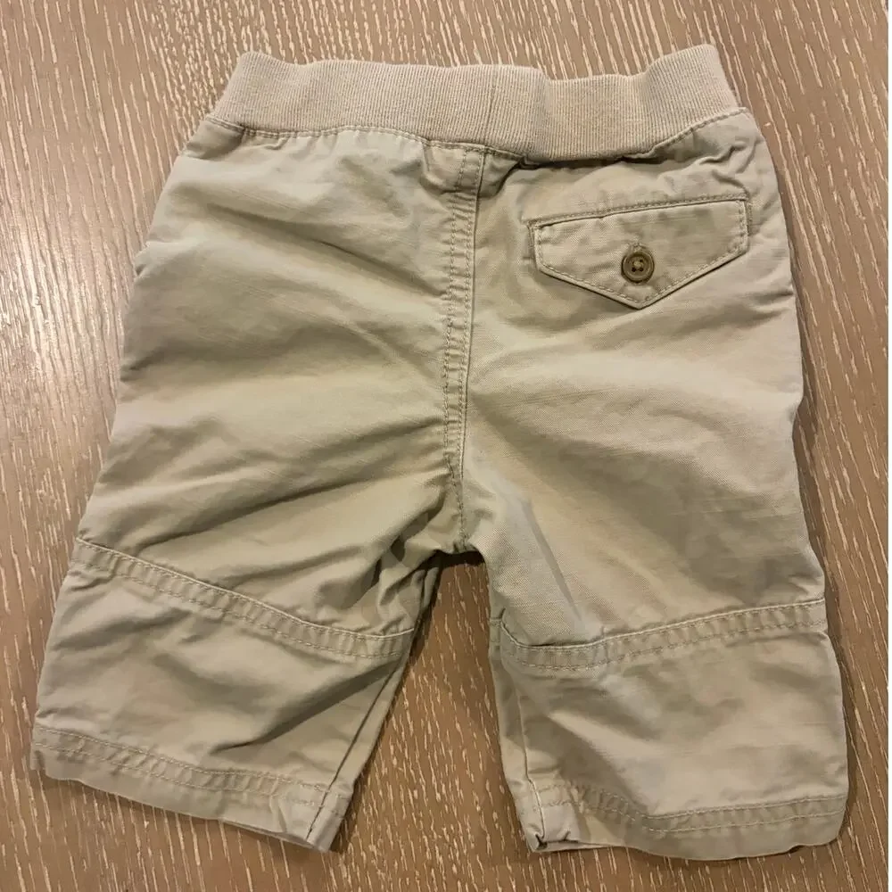 Polo by Ralph Lauren Baby Cargo Pants 3M Tan Khaki 100% Cotton Classic Preppy